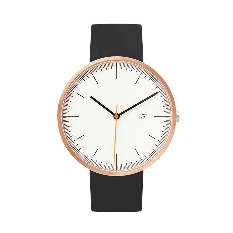 Design Sense Watch B202 Schlichte Herrenuhr im trendigen Retro-Design, wasserdicht, Edelstahl
