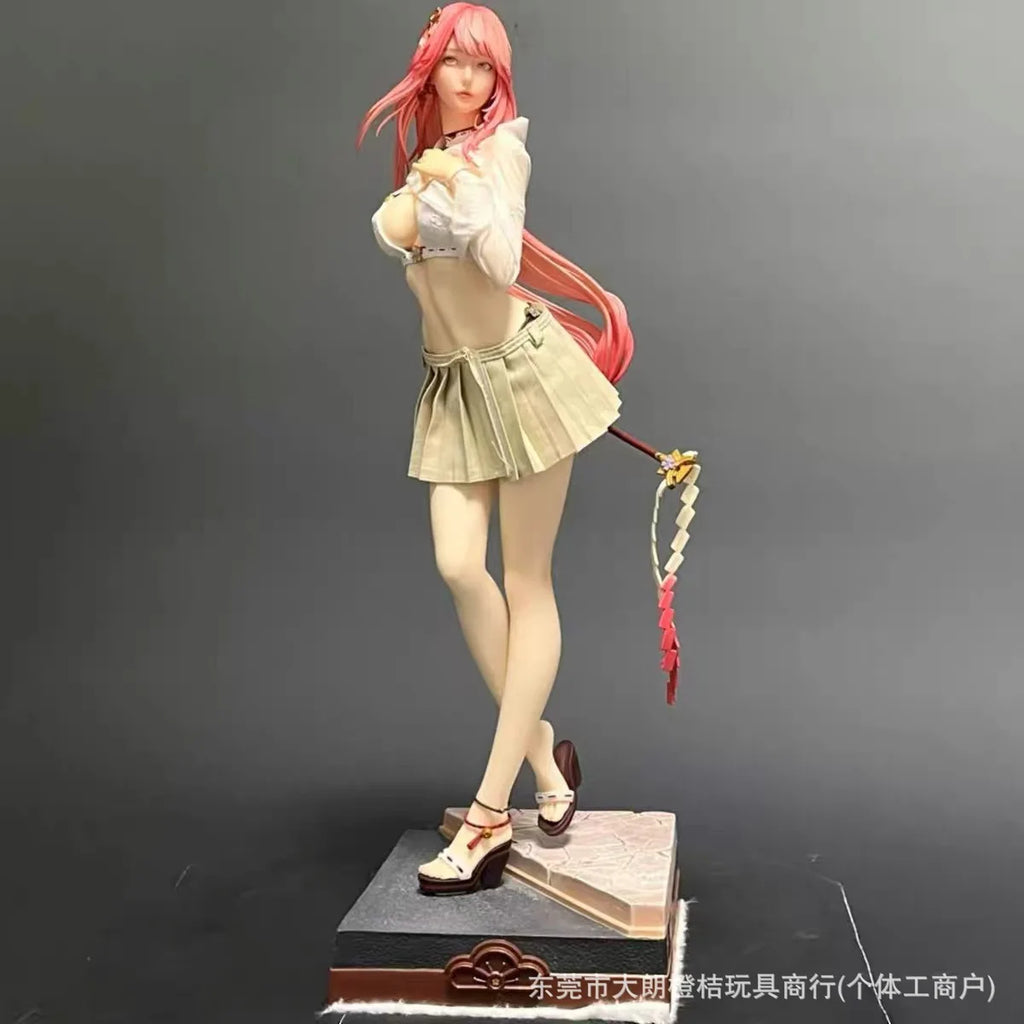 Yae Miko Anime Figure Swimsuit Statue Boxed Shockproof Desktop Decor Collection Doll Toy Premium Gift For Anime Game Fans