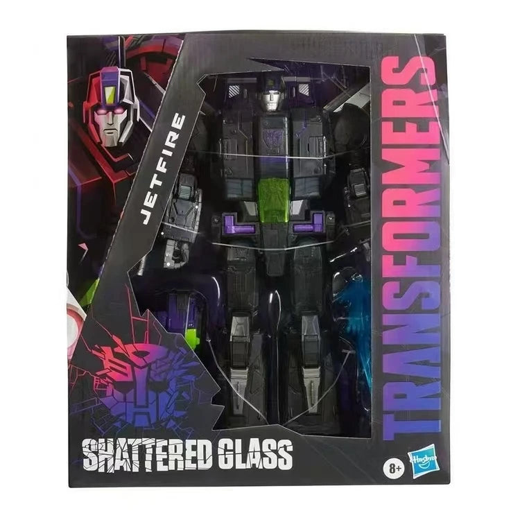 In Stock Original Hasbro Transformers Shattered Glass Jetfire Commander C-Class Super Action Figure Articulated Collectible