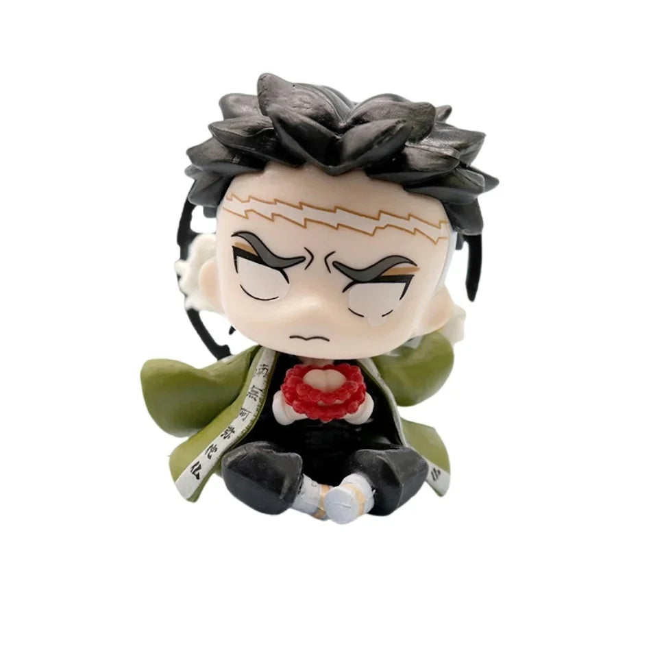 12 Styles Demon Slayer Anime Figure Set Q Version PVC Collectible Model Toy for Kids Adults Anime Fans Gift