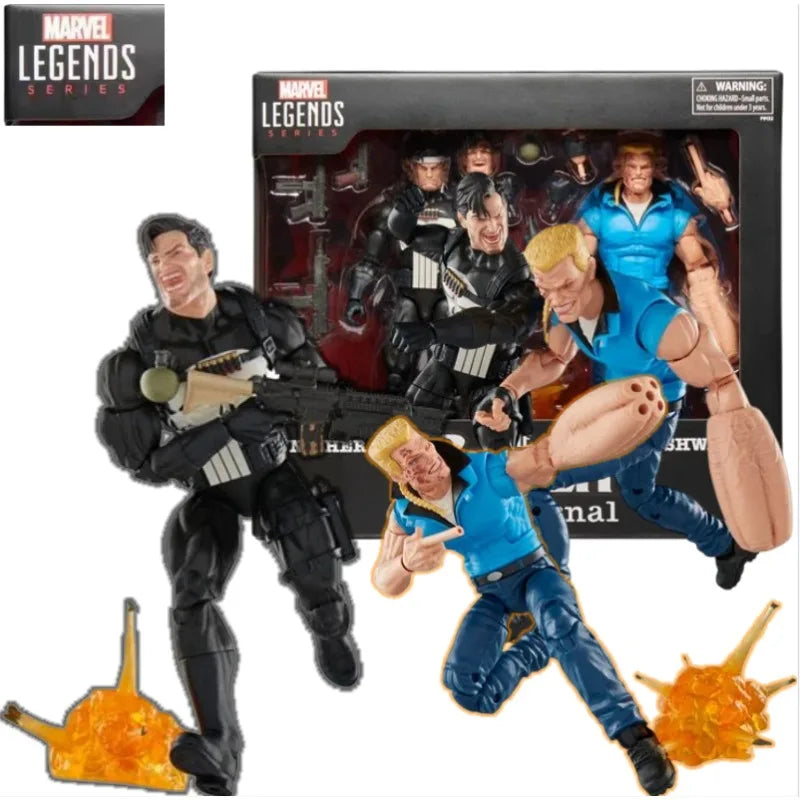 In Stock Hasbro 1/12 Scale Marvel Legends Punisher & Bushwacker Anime Action Figure Model Doll Toys Hobby Collectible