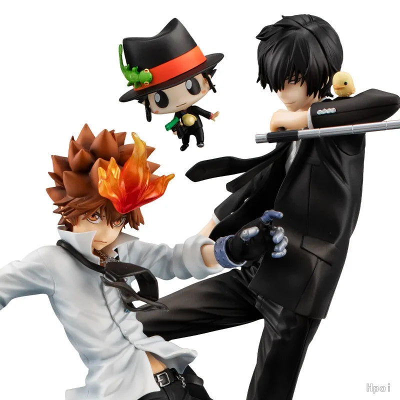 Megahouse Original GEM Home Tutor HITMAN REBORN! Series Yunque Gongmi\Sawada Tsunayoshi Not Movable Figure Statue Model Toys