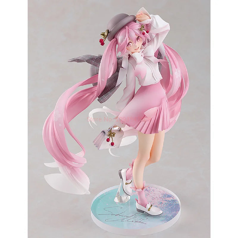 100% Genuine Hatsune Miku Vocal Series 01 Sakura Ver Hanami Outfit Figure Cherry Blossom Theme Spring Collectible Anime Gift