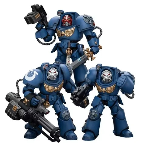 【Original】JOYTOY 1/18 Action Figure Warhammer 40K Ultramarines Terminator Squad Company Commander Model Toy Gift Collection