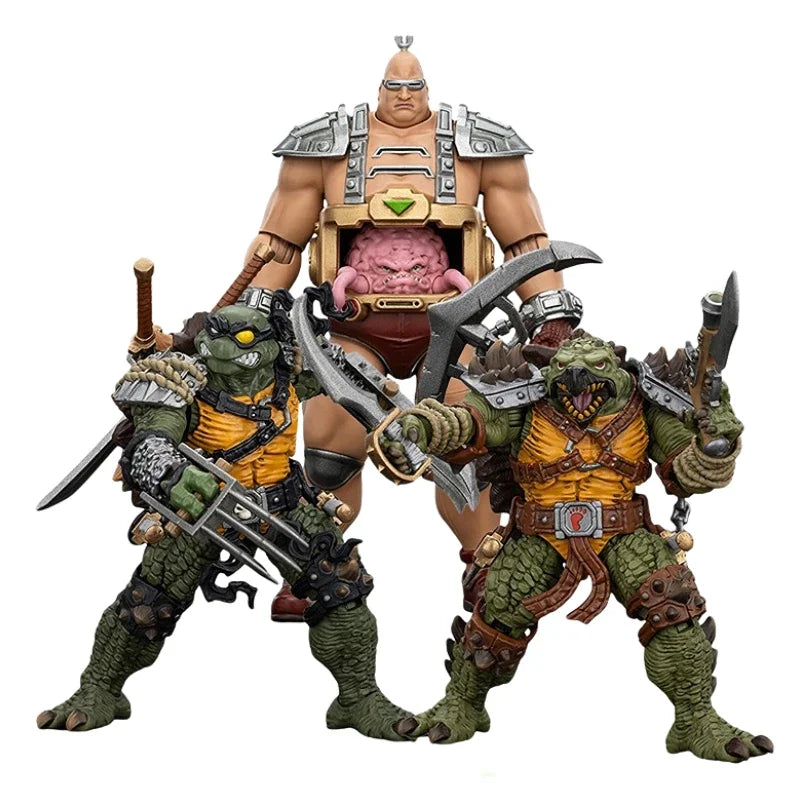 【MT】JOYTOY 1/18 Action Figure TMNT-Krang Slas Krang Slash Tokka Model Toy Gift Ornaments