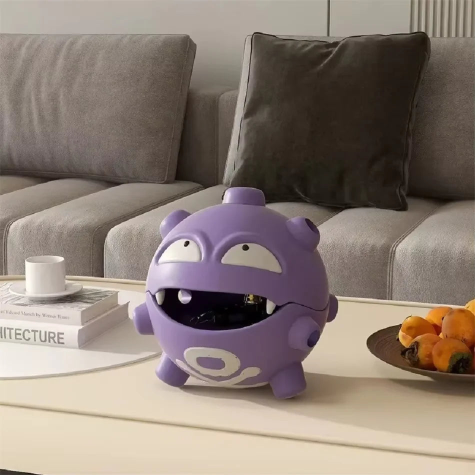 Cartoon Pok é mon Weezing Mosquito Coil Tray Anime Indoor Incense Holders Bedroom Figures Desktop Decoration Storage Toys Gift