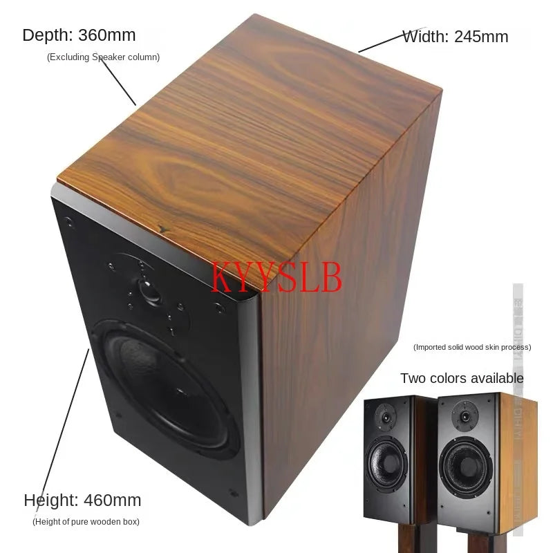 180W 8-inch Bookshelf Speaker Home Hi-fi Bass Wooden Speaker High-power Passive Front Speakers Desktop Computer Speakers 4Ohm
