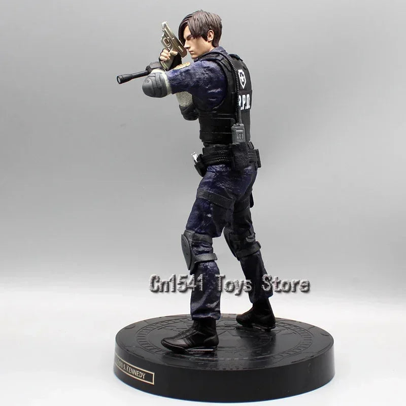 Anime Resident Evil Action Figure Leon Game Statue Decor Leon Scott Kennedy Figure Biohazard 33cm PVC Model Collectible Toys