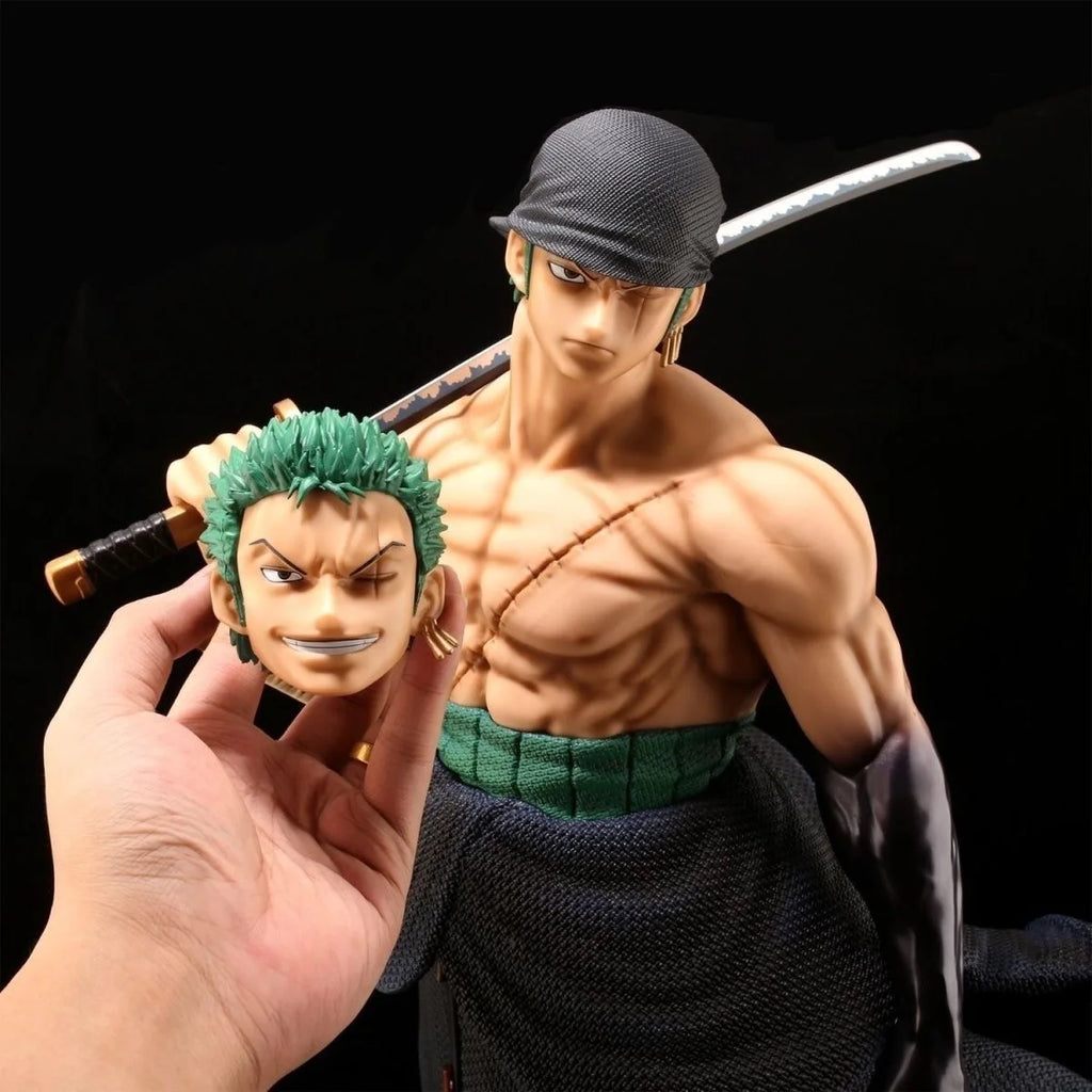 One Piece Аниме Голям 50 см Петглав орел Носещ Нож Доминиращ Зоро Колекционерска Статуя Модел Фигура Орнамент Подаръци
