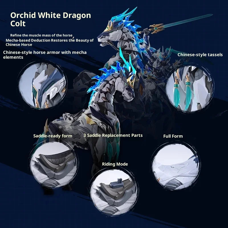 New Motor Nuclear Zhao Yun Ultra-Mobile Guochuang Assembled Mecha Model With Mount Alloy Skeleton Highly Playable Collection