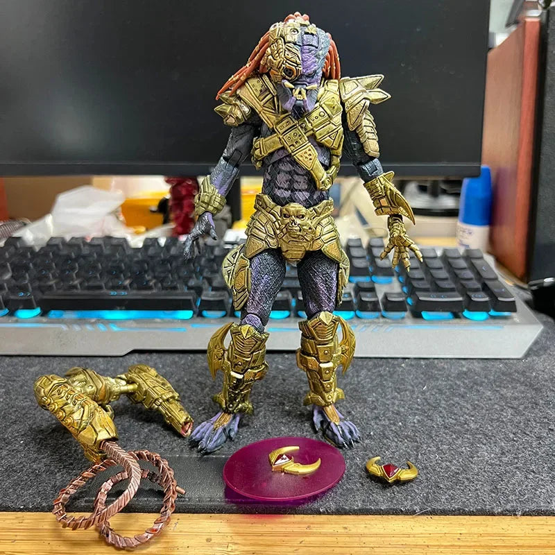Genuine Neca Elephant Eagle Face Game Edition Iron Blood Legion Camouflage Predator Warrior 7inch Action Figure Collection Model