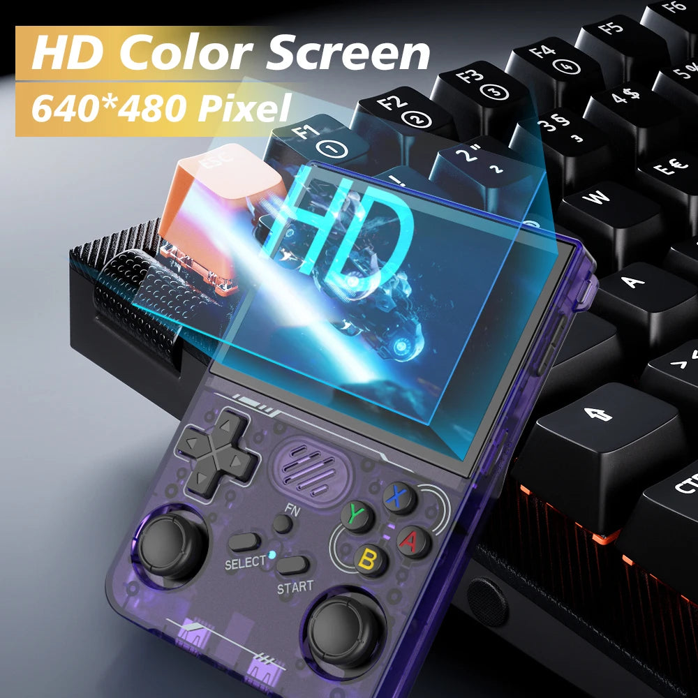 R36S MAX with WIFI R36XX Handheld Game ConsoleConnectivity, 3.5-inch Screen, Built-in 15000+ Games, A Great Gift