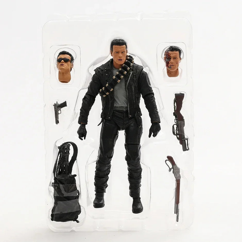 NECA Ultimate T-1000 Motorrad-Cop-Terminator-Actionfigur