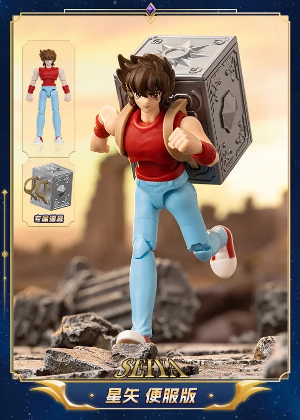 Blokees Saint Seiya Galaxy Version 2 Action Figures Camus Hoyoga Dohko Milo Shiryu Pegasus Nachi Anime Figurines Toys Kids Gifts