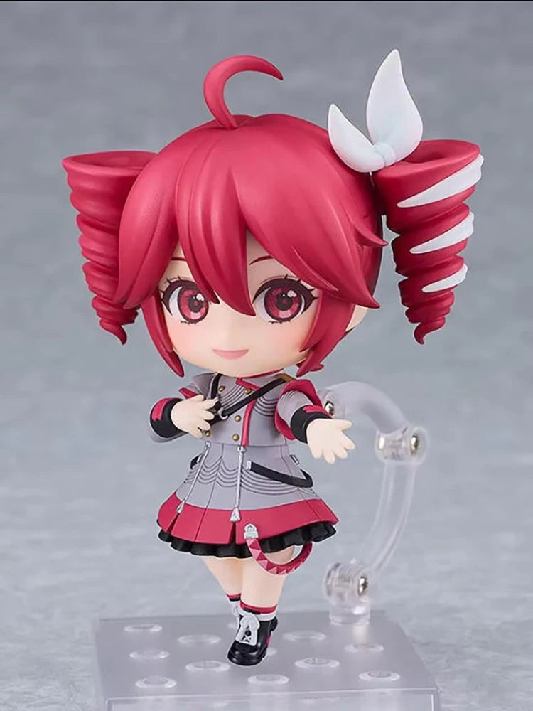 Kasane Teto Action Figures Anime Q Version PVC Doll Model Toy Cosplay Figurine Stand Model Desk Display Decor Standing Xmas Gift