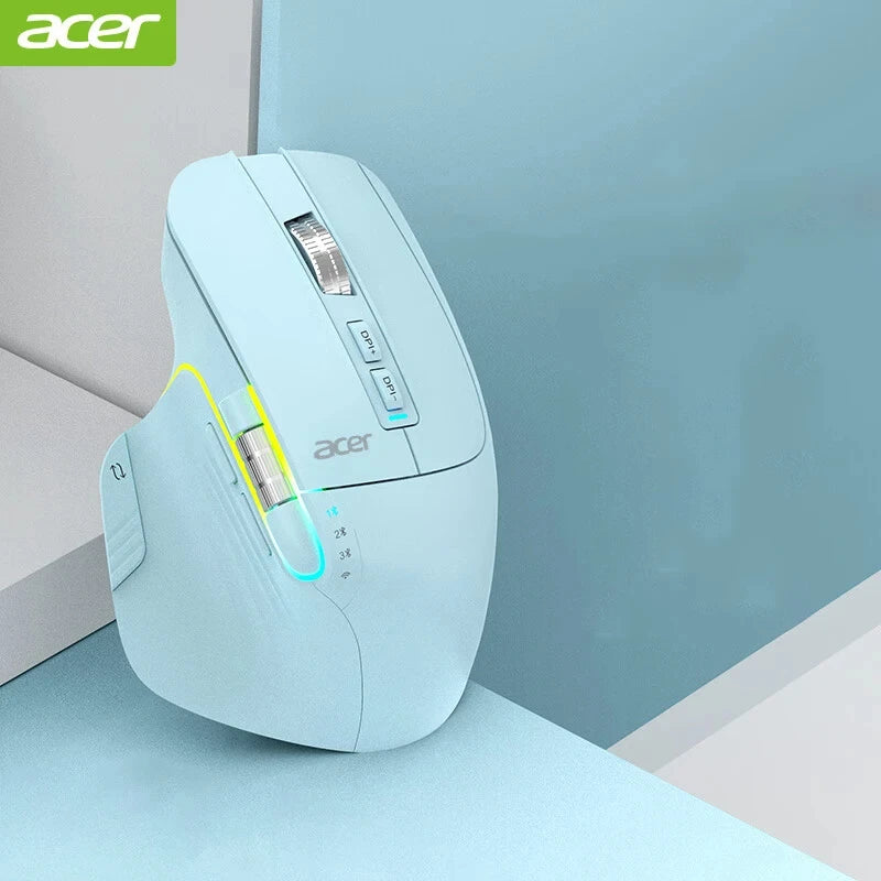 Acer Omr225 Gamer Maus Bluetooth Drahtlose Maus Dual Scroll Ergonomische Maus Programmierung Benutzerdefinierte 3 modus Gaming Mäuse Büro Mäuse