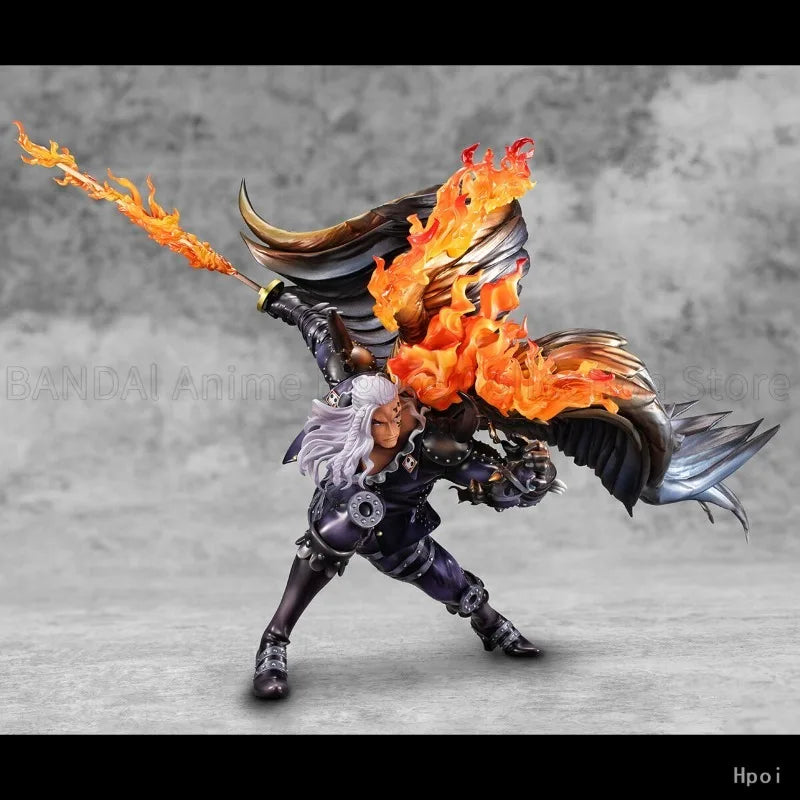 Original MegaHouse P.O.P ONE PIECE “WA-MAXIMUM” The Pirate Group of Hundreds of Beasts KING Anime Characters Model Statue