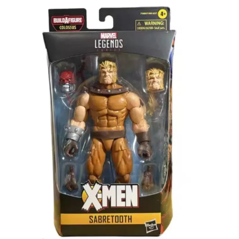 Original Hasbro Marvel Legends Series X-MEN SABRETOOTH Anime Figure Toys Collection Ornaments