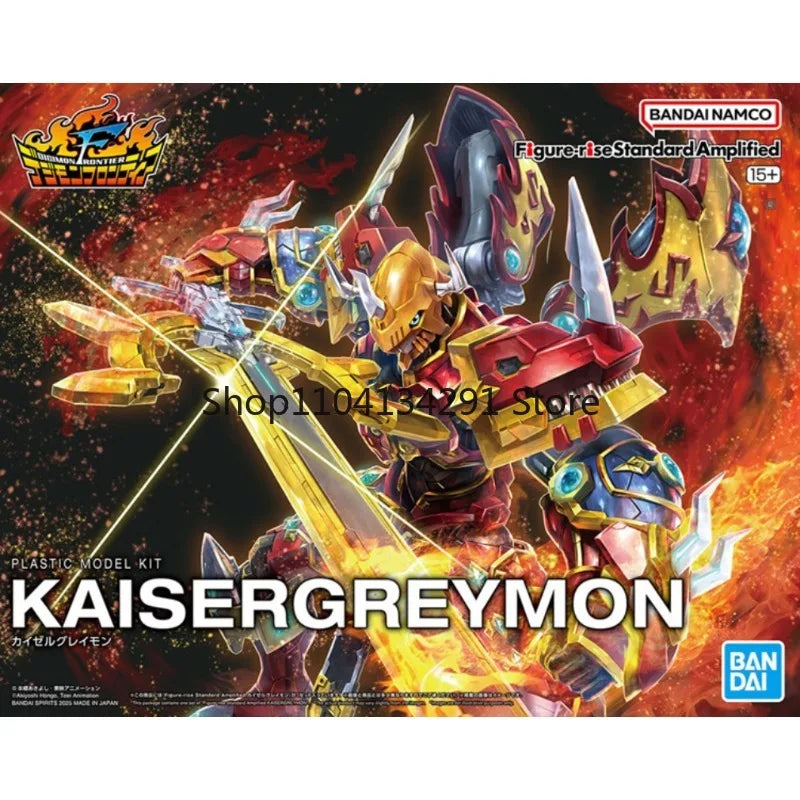 Original Bandai Figure-rise Caesarmon Amplified Digimon 4 Assembly Model Collectible Birthday Gift Children's Toy