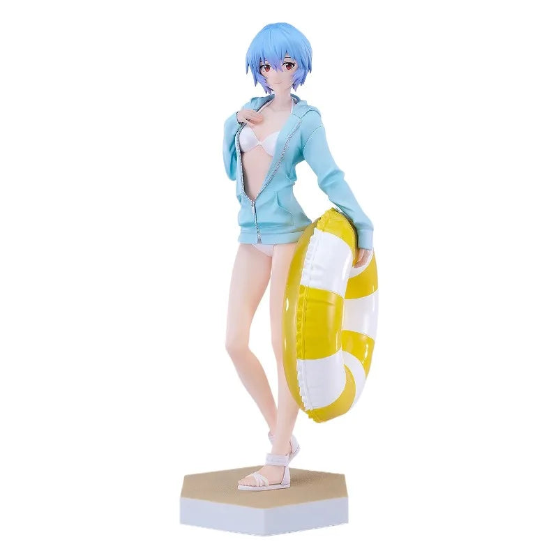 In Stock Genuine Good Smile Company Evangelion Shin Gekijouban Ayanami Rei Beach Queens Pop Up Parade L Anime Cartoon Model Toys