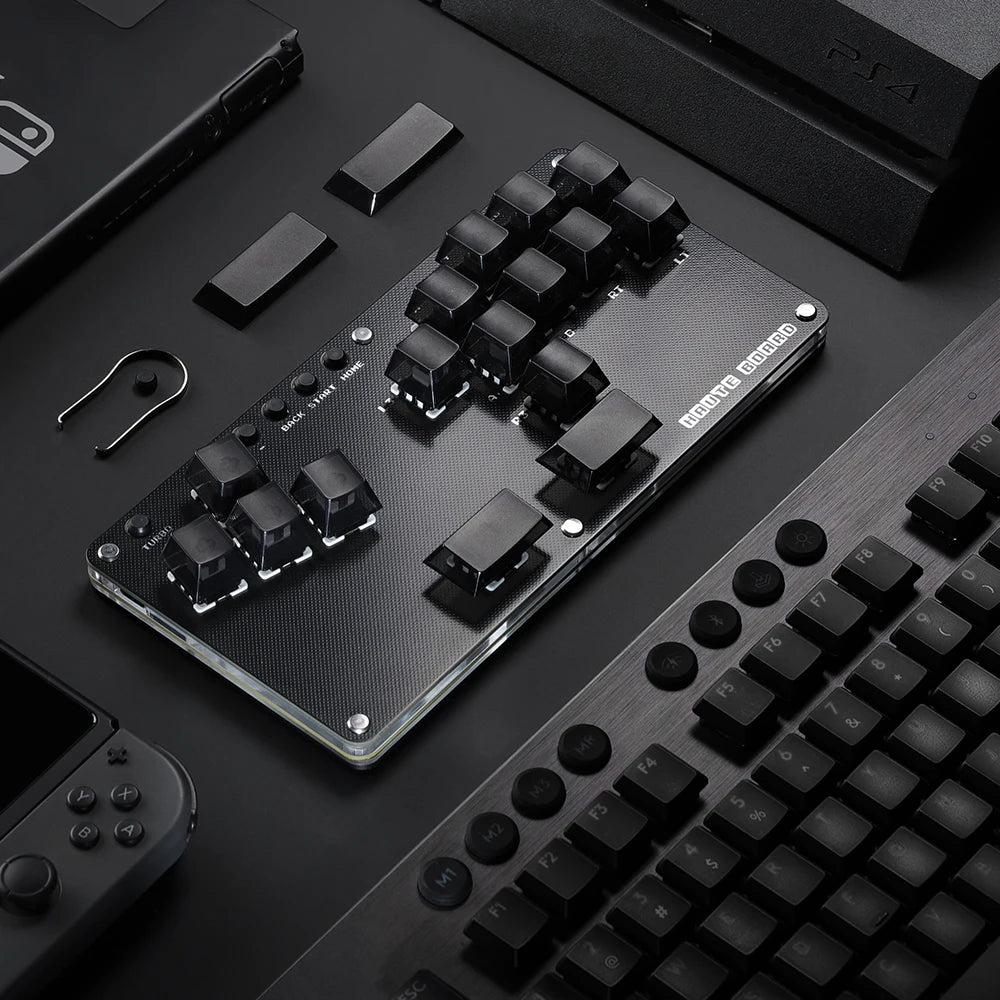 Haute42 Fightstick Hitbox Leverless Controller Mini Stickless Arcade Stick For PC /Ps3/ Ps4 /Switch Arcade Hitbox Controller