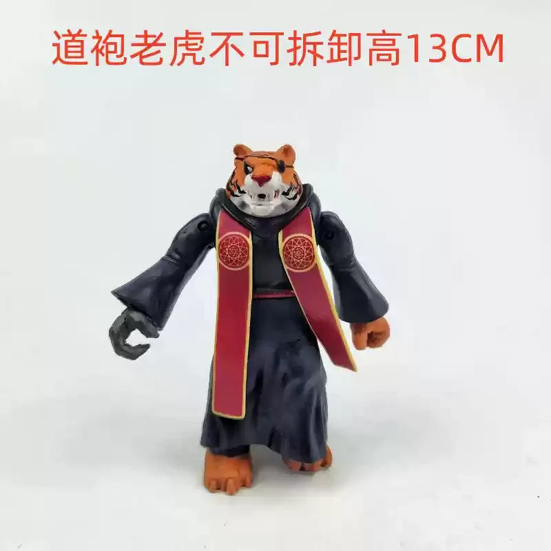 Playmates Turtles Action Figure Puppet Horse Motorcycle Rhinoceros Tiger Scene Models Anime Model Doll Desktop Decoration