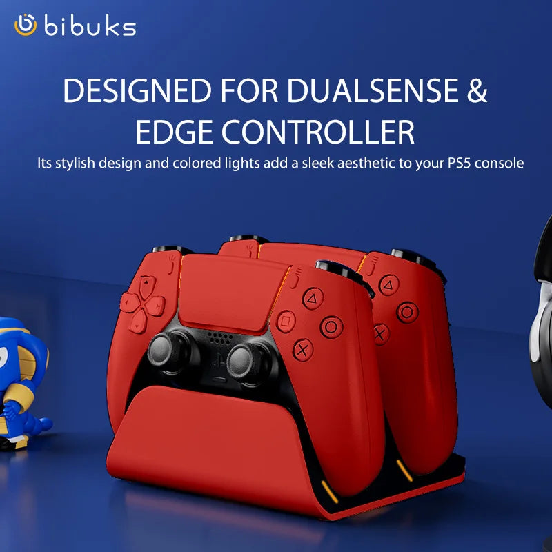 Schnelle Ladestation für PS5-Controller Dual Wireless Gamepad-Ladestation PlayStation 5 Ladeständer Zubehör