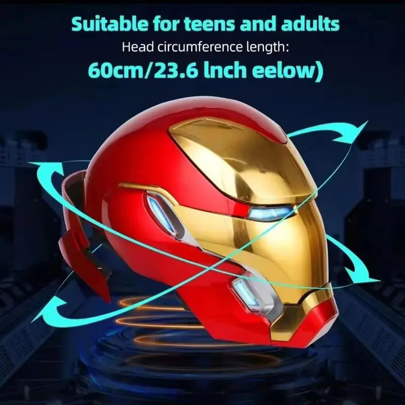 Iron Man Mk50 Figure 1:1 Wearable Cos Mask Voice-Activated Deformation Helmet Movies Derivatives Model Kid Toy Birthday Gift