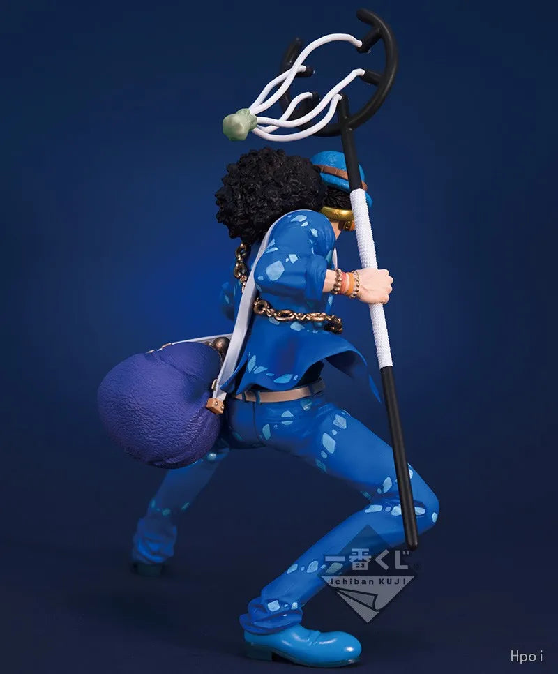 11CM Anime One Piece Usopp Figure 20th Anniversary Blue Set Doll Model Toy Gift Collection Aciton Figure PVC