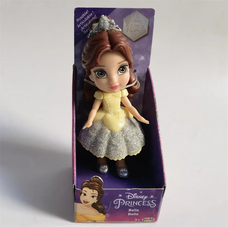 New Hot Disney Princess Miniature Doll Model Rapunzel Ariel Snow White Poseable Cute Anime Action Figure Model Frozen Gift Toy