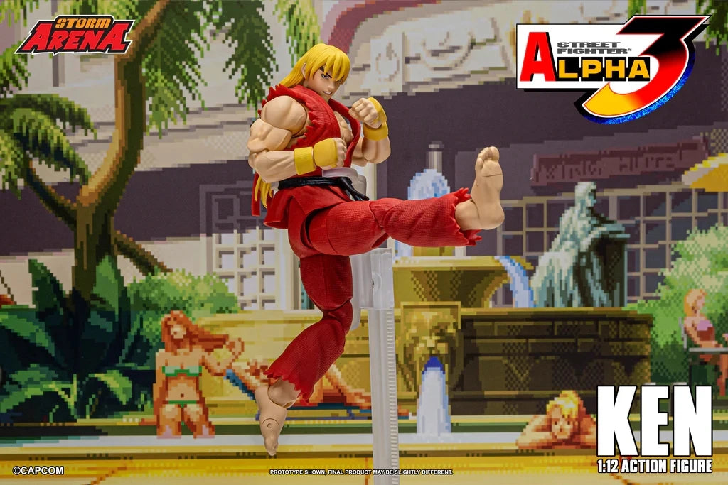 Street Fighter Alpha 3 Ken Master Action Figure by Storm Toys in Stock Competitive Figurine Collection Statue Ornament for Fans