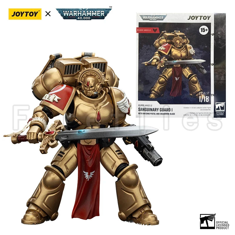 1/18 JOYTOY Action Figure 40K Blood Angels Sanguinary Guard Anime Model Toy