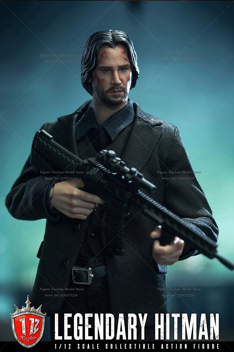 Kingdom KD-9001 1/12 Scale John Wick Tough Guy Soldier Model Movie Action Figure Simulation Delicate 6" Full Set Fans Toys
