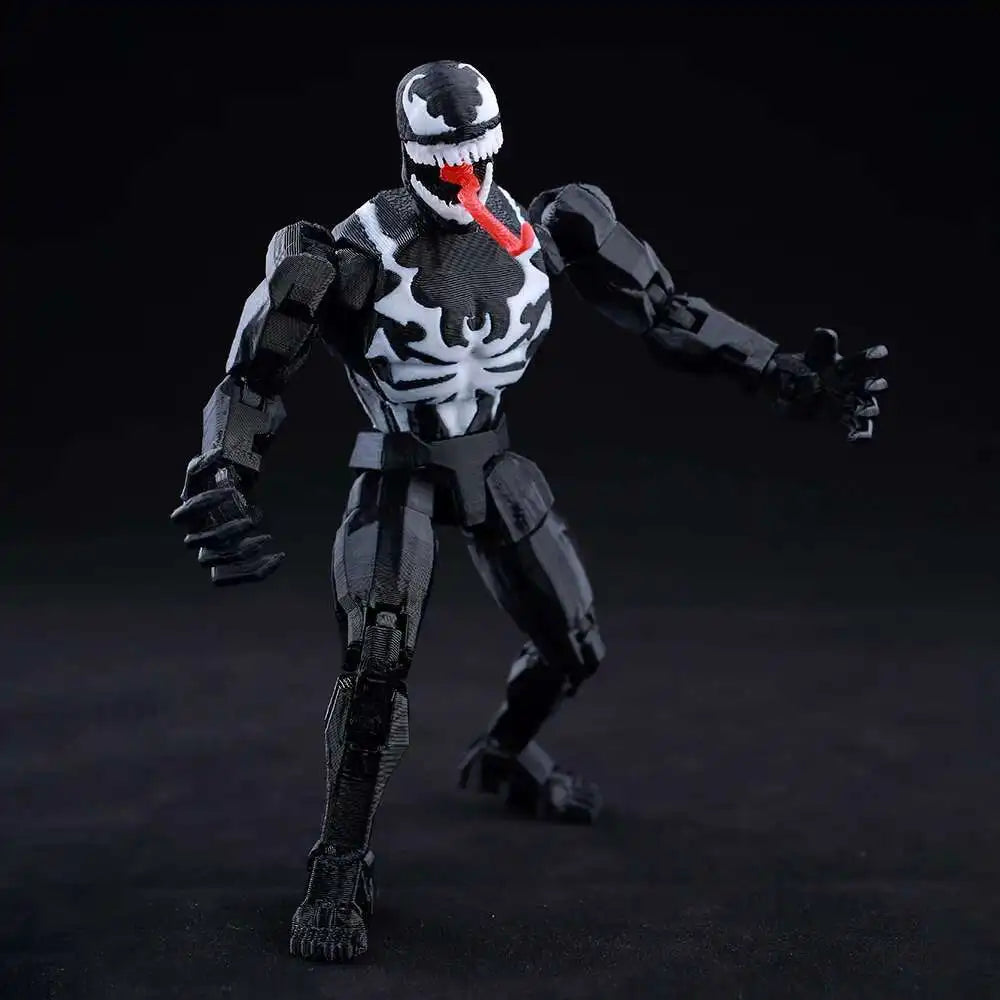 Фигурки на Venom Spider-Man Lucky13 Dummy13 - 3D принтиран манекен T13 с многочленен механизъм за промяна на формата, аниме, колекционерски играчки