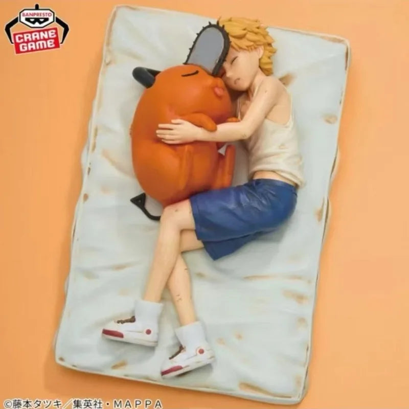 Bandai In Stock Banpresto Anime Chainsaw Man Pochita Denji Break Time Collection Vol.4 Original Action Figure Model Toy Gift DT