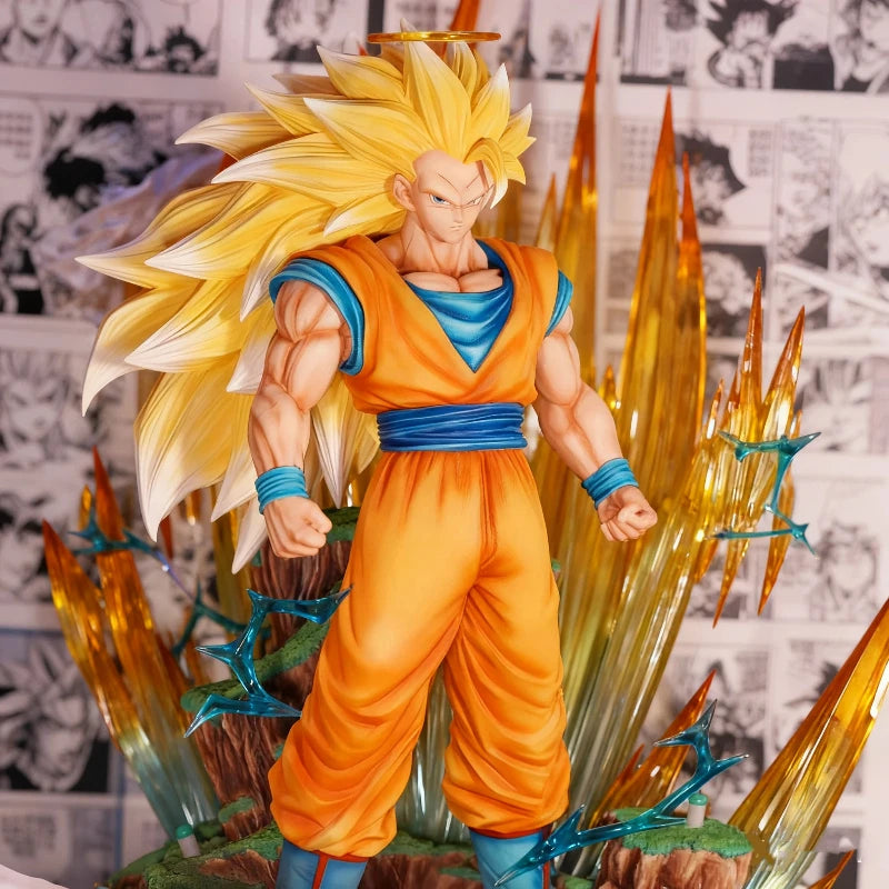 Dragon Ball 42cm Z Son Goku Ssj3 Figure Super Saiyan 3 Goku Action Figures Gk Statue Collection Model Toys For Children Gifts