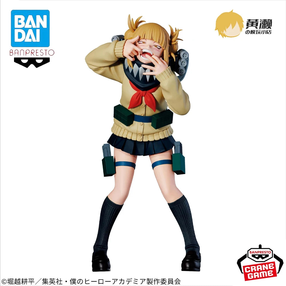 Original In Stock BANPRESTO THE EVIL VILLAINS DX Anime My Hero Academia Himiko Toga Figure Model Genuine Boxed Toy