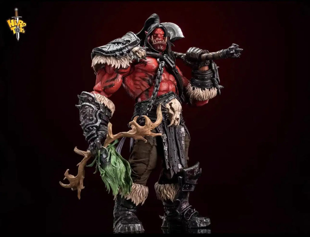 In Stock Herotoys Red Limited Edition Horde Warchief Old Roar Grommash Hellscream