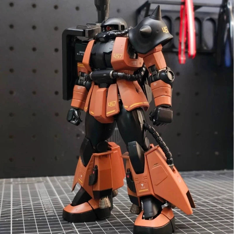 In Stock Bandai Pb Mg Ms-06r-2 Zaku Ⅱ Gabi Hazard Custom Mobile Suit Assemble Model Kit For Gundam Model Collectors Hobbyists