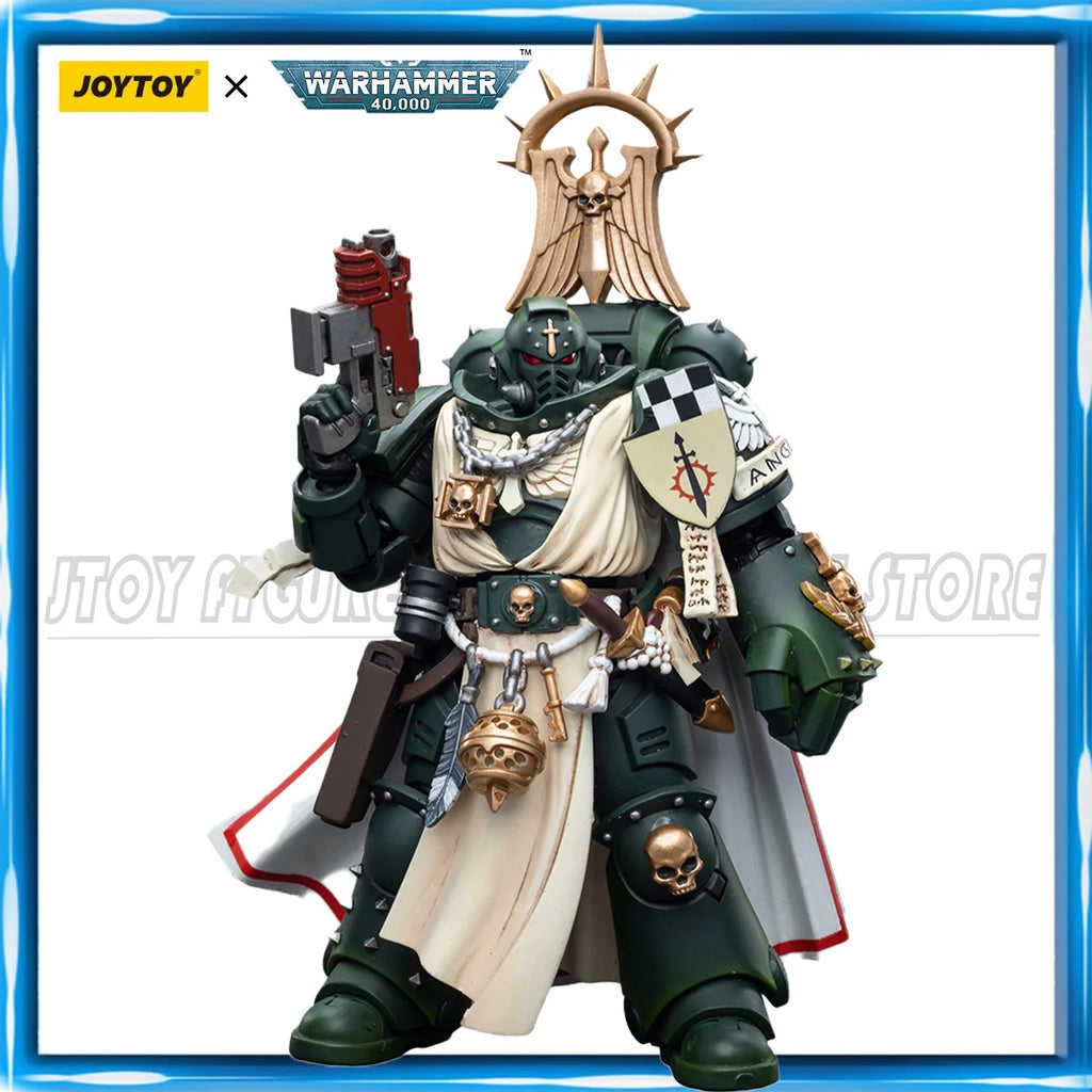 JOYTOY Action Figure 1/18 40K Dark Angels Master Lazarus Master With Power Fist Anime Military Model