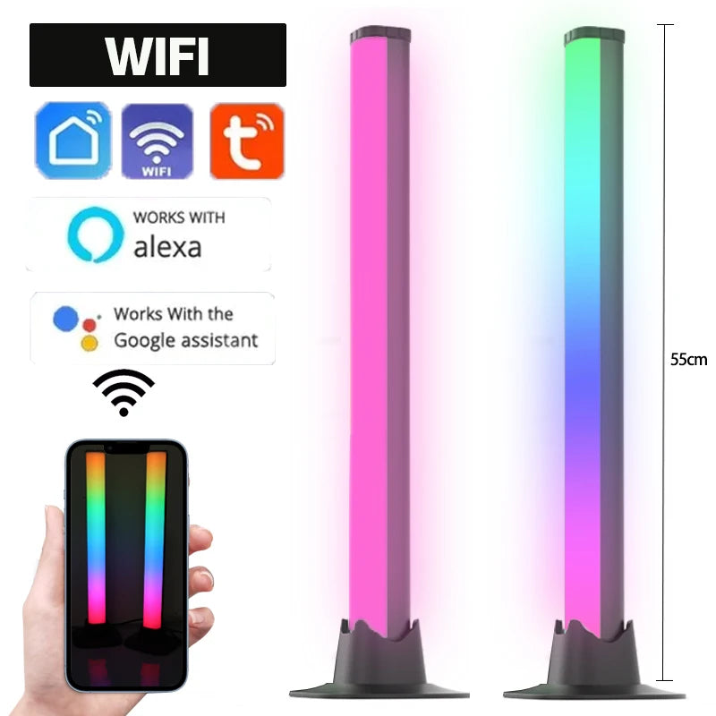 Desktop RGB Computer Monitor Light Bar Music Rhythm LED Holiday Atmosphere Decoration LIght E-sports TV Background Wall Lighting