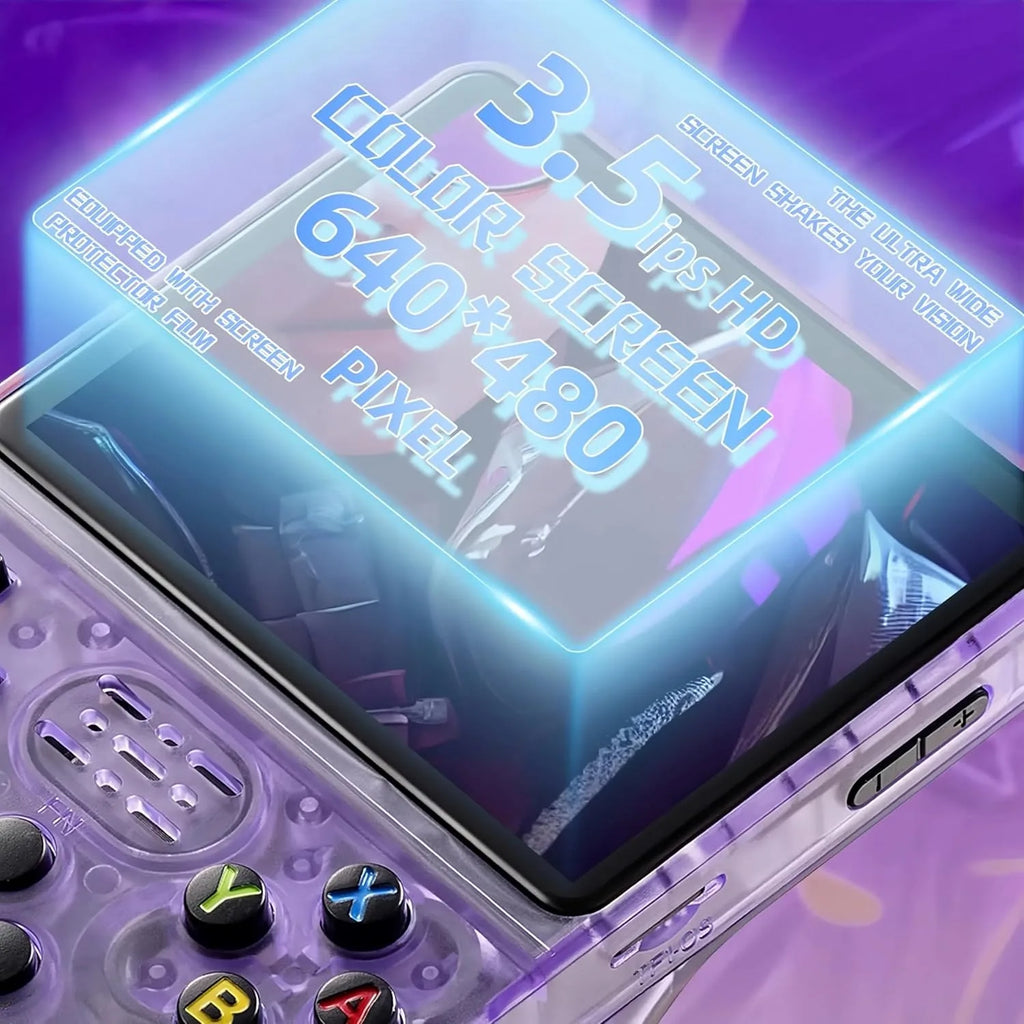 R36S Retro Handheld Video Game Console Linux System 3.5 Inch IPS Screen R35s Pro Portable Pocket Video Player 64GB/128G Games