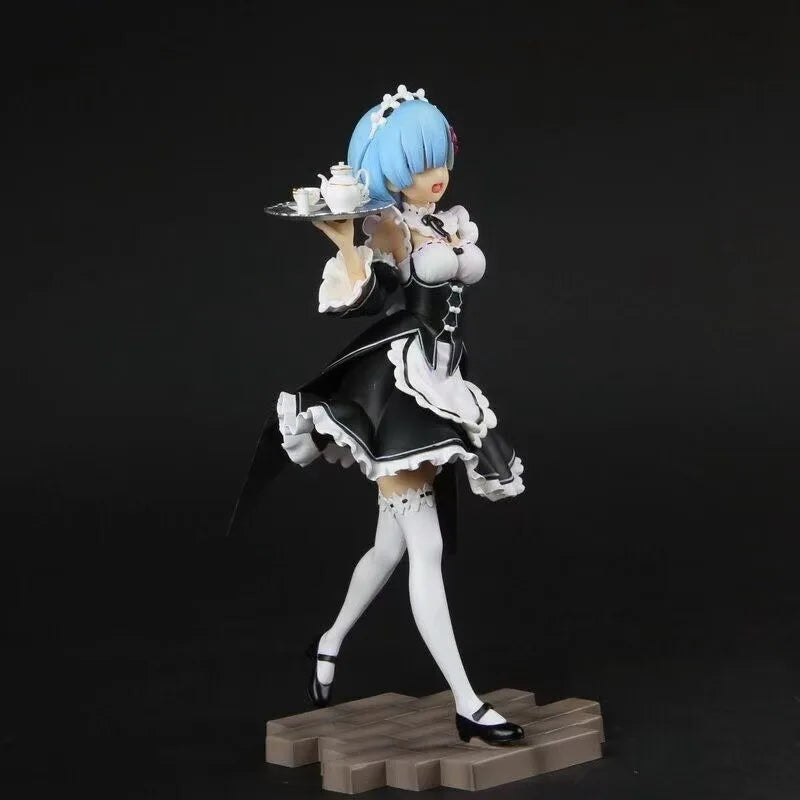 Re: Life In A Different World From Zero Series Pvc Figure Rem Ram Cute Girl Maid Toys Collect Decoration Anime Birthday Gifts