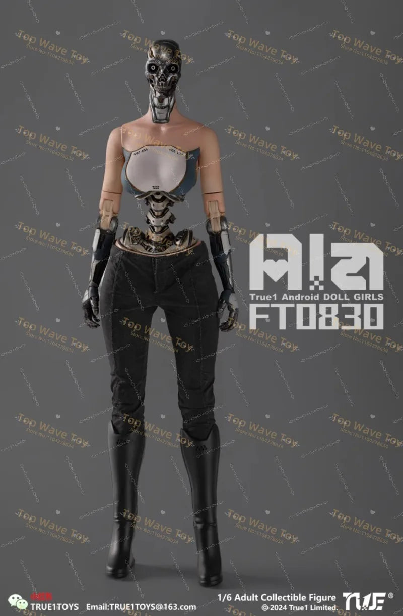 New Stock True1Toys FT0830 1/6 Android Ala Semi-mechanical Action Figure 12'' Female Soldier Full Set Collectible Model Toys