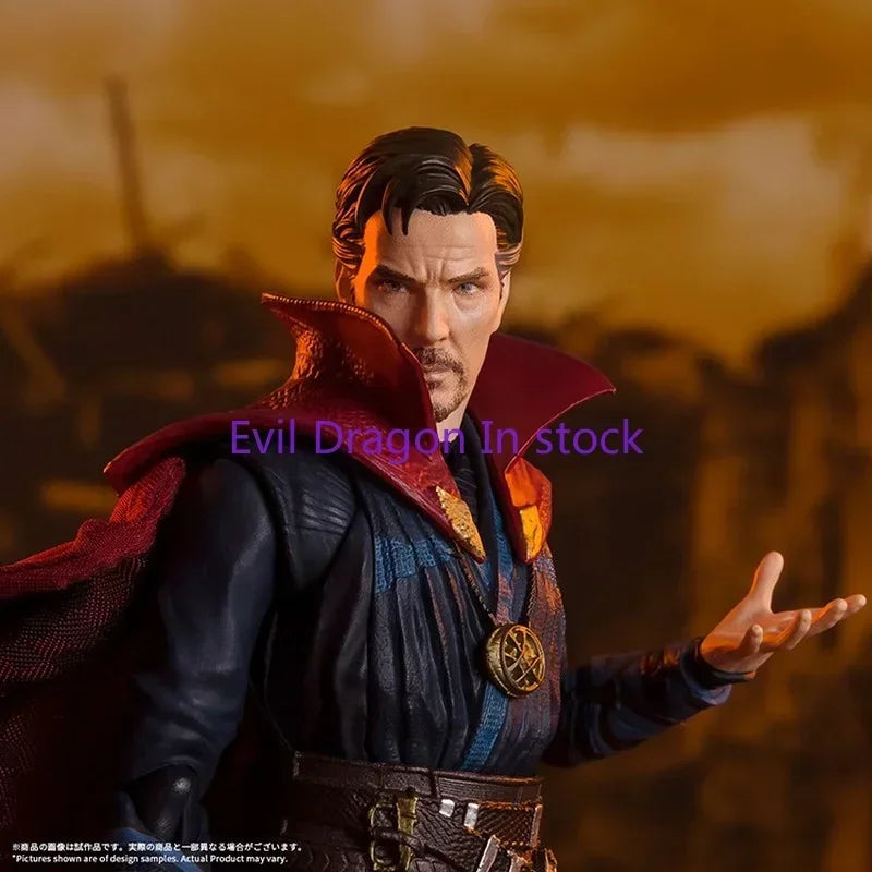 Bandai Marvel Figures Anime Figure SHF Avengers: Infinity War Doctor Strange Genuine Model Action Toy Figure Toys for Children
