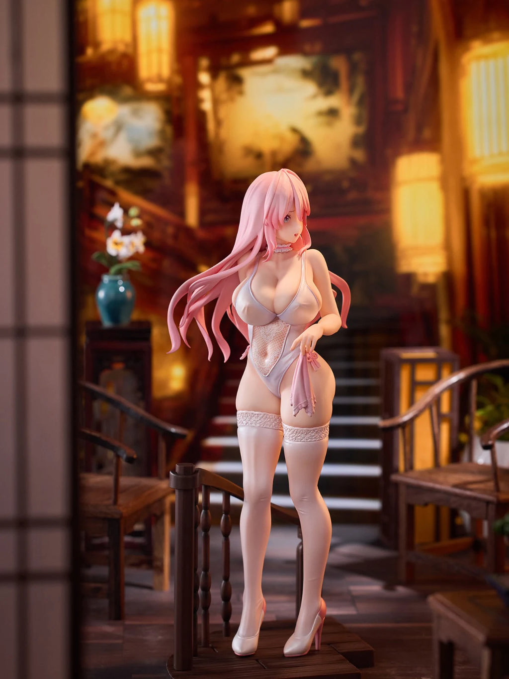 Original Genuine AniMester KADOKAWA Prepainted Kaifuku Jutsushi No Yarinaoshi Flare 1/7 H=250mm Anime Girl Model Figure Gift
