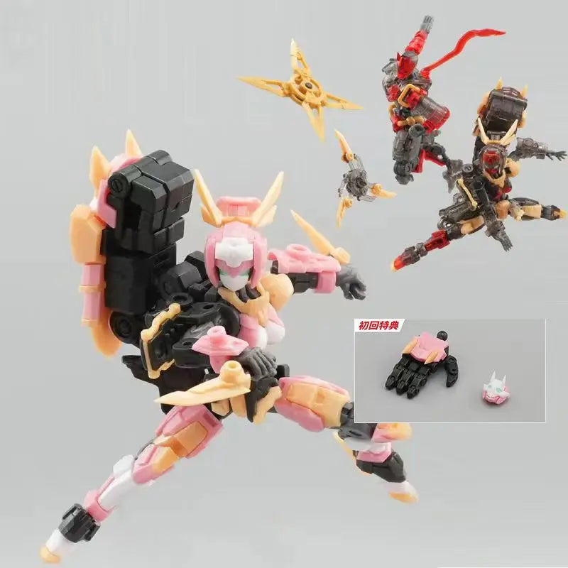 Fiftyseven Number 57 No 57 Armored Puppet Oni Flame With Transparent Armor 1/24 Sale Assembly Model Action Figure Gift