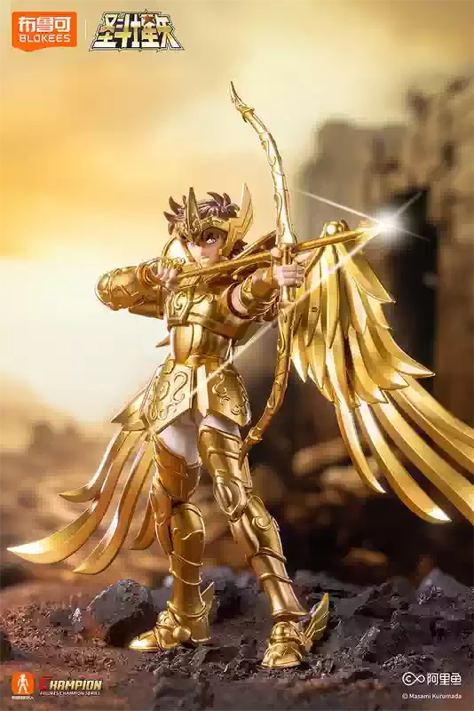 Original BLOKEES Saint Seiya Action Figure Aiolos Tenma Pegasus Beyond Version Toy Assembly Model Kit Figure Model Doll Kids