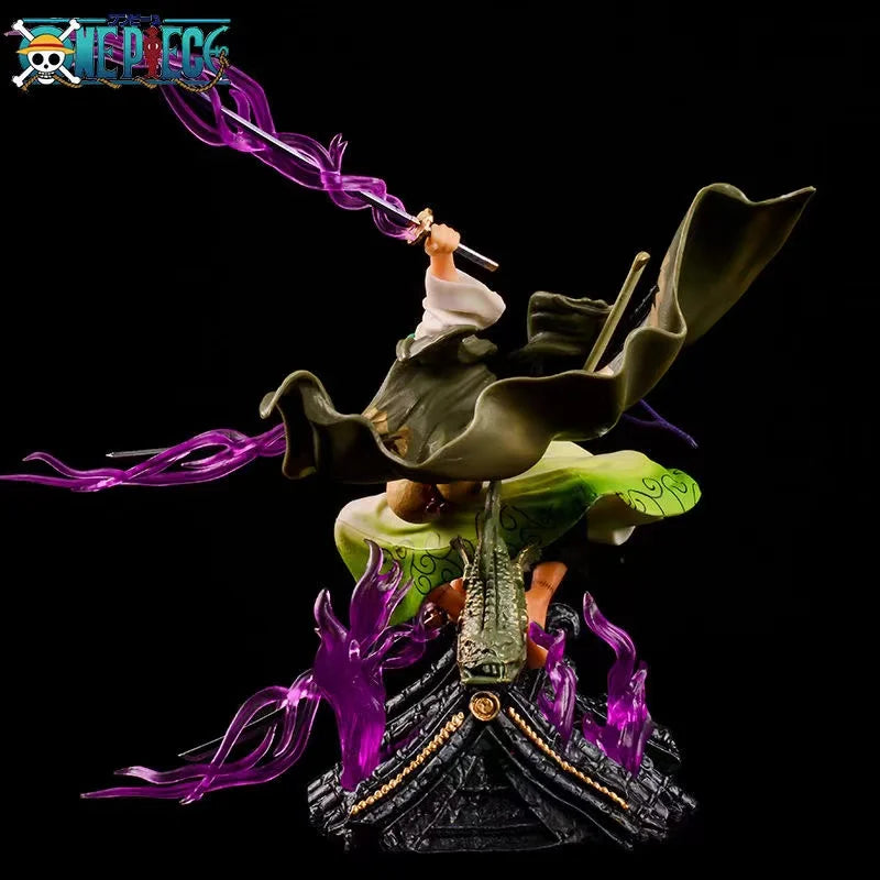 High Quality Anime Figure Katana Zoro 20CM Anime One Piece Roronoa Zoro Action Figures PVC Collectible Model Toys for Children