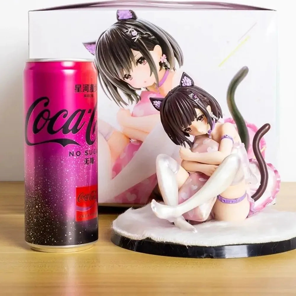 15CM Bishop's Rondo Ayaka Chan Skytube Japanese Anime Cat Girl PVC Action Figure Toy Adults Statue Collectible Model Doll Gift